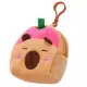 Plush Wallet with Keychain Capybara Strawberry Pink 9.5 x 8 cm Kancelejas preces