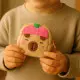 Plush Wallet with Keychain Capybara Strawberry Pink 9.5 x 8 cm Kancelejas preces