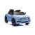 A blue battery-powered Ford Mustang Mach-E