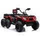 Sarkans 4WD SUV ar 6 riteņiem un piekabi JC606, 24 V, 4x4