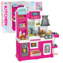 Rozā virtuve ar piederumiem 64 gab.