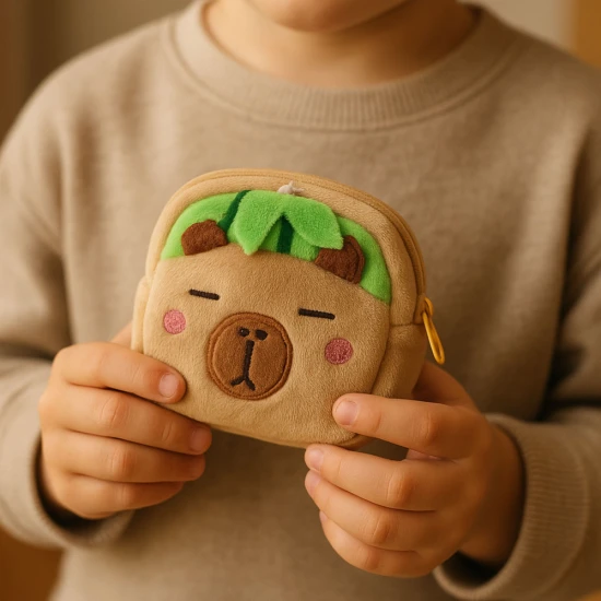 Plīša maciņš ar arbūza motīvu, 9,5 x 8 cm Mugursomas un somas