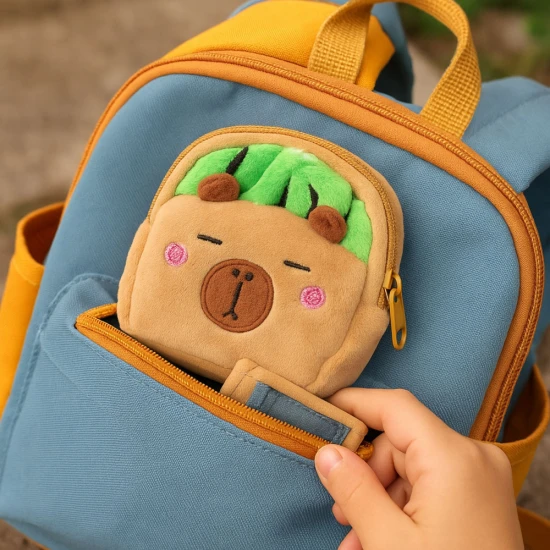 Plīša maciņš ar arbūza motīvu, 9,5 x 8 cm Mugursomas un somas