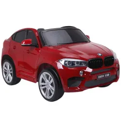 Sarkans BMW X6M ar akumulatoru darbināms automobilis