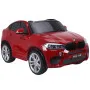 Sarkans BMW X6M ar akumulatoru darbināms automobilis