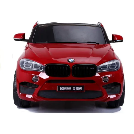 Sarkans BMW X6M ar akumulatoru darbināms automobilis Automašīnas