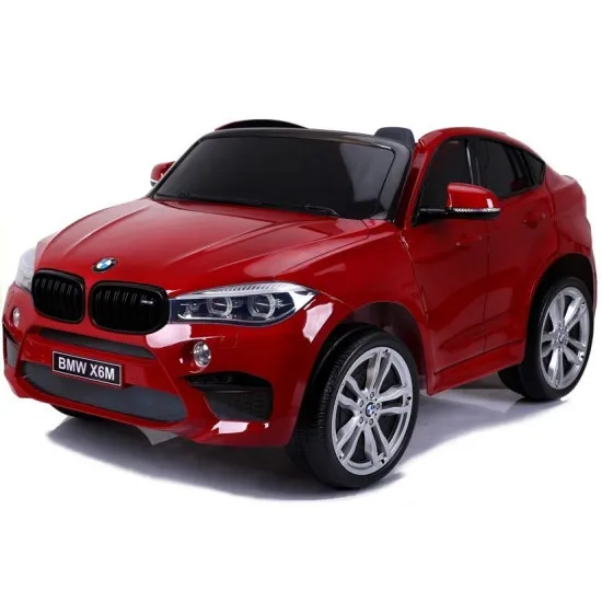 Sarkans BMW X6M ar akumulatoru darbināms automobilis Automašīnas