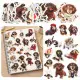 Spaniels uzlīmju komplekts 50 gab. Nelieli kancelejas piederumi