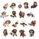 Spaniels uzlīmju komplekts 50 gab. Nelieli kancelejas piederumi