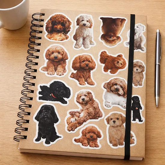Puppy uzlīmju komplekts 54 gab. Nelieli kancelejas piederumi