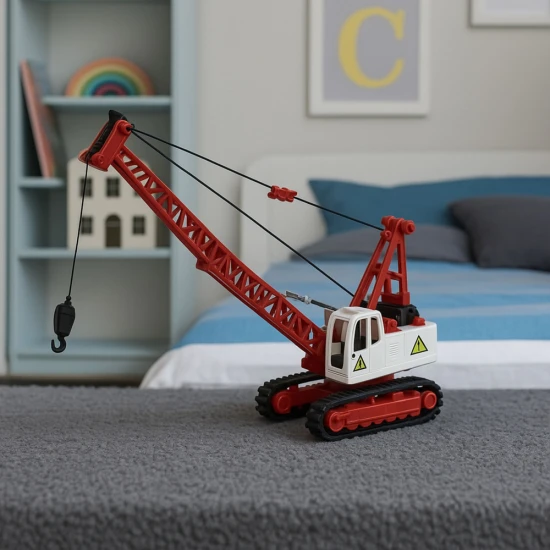 Crawler Crane Truss Light Adjustment Sounds Metal