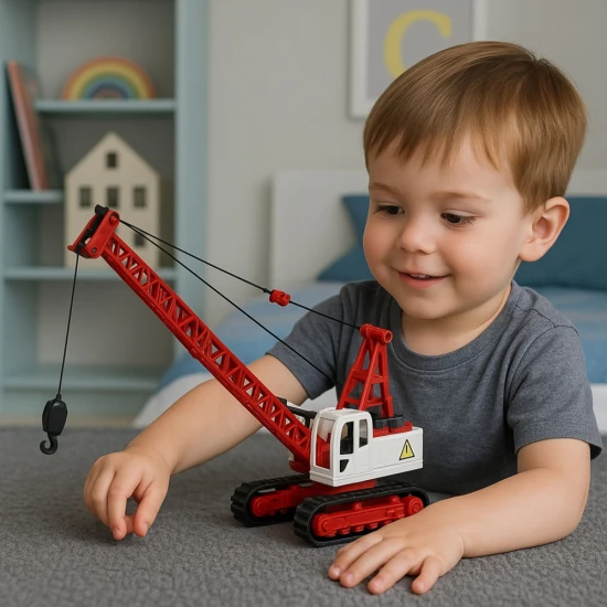 Crawler Crane Truss Light Adjustment Sounds Metal