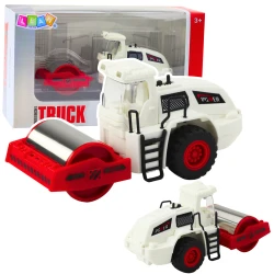 Ceļu veltnis Būvniecība Metāla rotējošais veltnis Gaismas skaņas