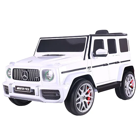 Balts elektromobilis Mercedes G63 S306-1 Elektriskās mašīnas bērniem