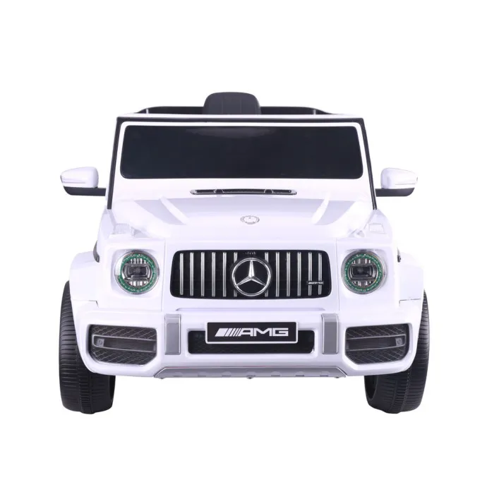 Balts elektromobilis Mercedes G63 S306-1 Elektriskās mašīnas bērniem