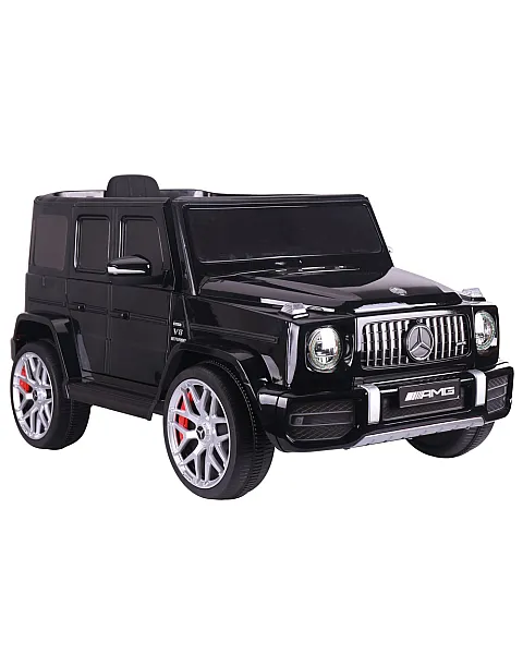 Melna elektriskā automašīna bērniem Mercedes G63 S306-1