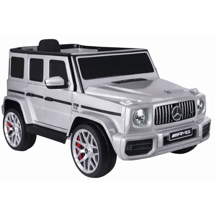 Mercedes G63 S306-1 sudraba krāsas elektromobilis Elektriskās mašīnas bērniem