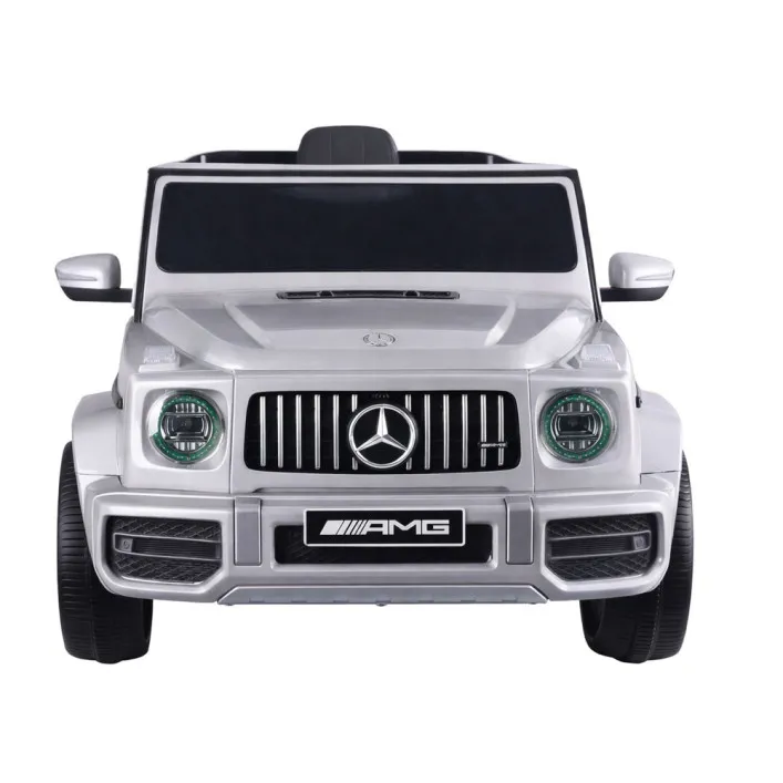 Mercedes G63 S306-1 sudraba krāsas elektromobilis Elektriskās mašīnas bērniem
