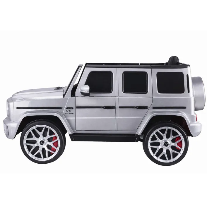 Mercedes G63 S306-1 sudraba krāsas elektromobilis Elektriskās mašīnas bērniem