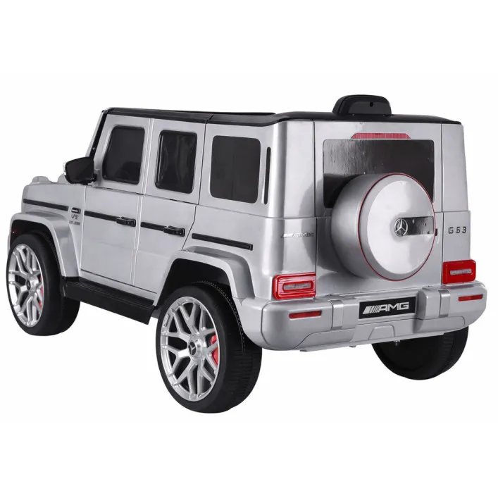 Mercedes G63 S306-1 sudraba krāsas elektromobilis Elektriskās mašīnas bērniem