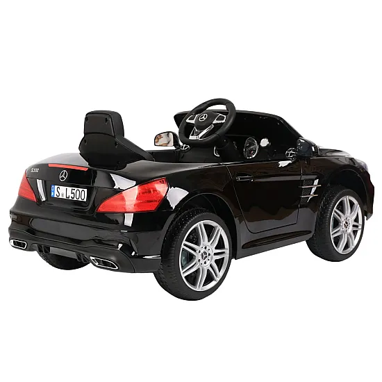 Melns elektromobilis Mercedes SL500 S506 Elektriskās mašīnas bērniem