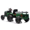 Tumši zaļš elektriskais traktors CH9959B ar piekabi Elektriskās mašīnas bērniem