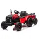 Sarkans elektriskais traktors CH9959B ar piekabi Elektriskās mašīnas bērniem