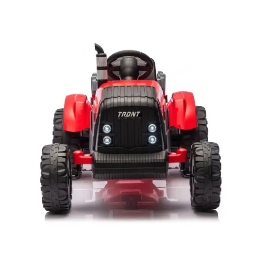 Sarkans elektriskais traktors CH9959B ar piekabi Elektriskās mašīnas bērniem