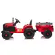 Sarkans elektriskais traktors CH9959B ar piekabi Elektriskās mašīnas bērniem