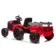 Sarkans elektriskais traktors CH9959B ar piekabi Elektriskās mašīnas bērniem
