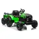 Zaļš elektriskais traktors CH9959B ar piekabi Elektriskās mašīnas bērniem