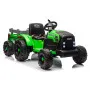 Zaļš elektriskais traktors CH9959B ar piekabi