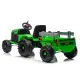 Zaļš elektriskais traktors CH9959B ar piekabi Elektriskās mašīnas bērniem