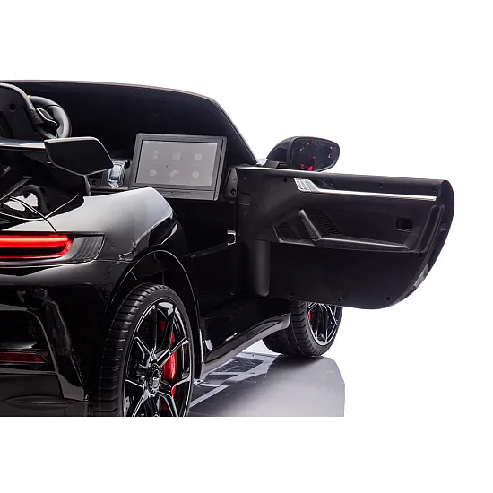 DK-P911 Porsche GT3 melns elektromobilis Elektriskās mašīnas bērniem