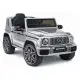 Sudraba krāsas Mercedes AMG G 63 elektromobilis Elektriskās mašīnas bērniem