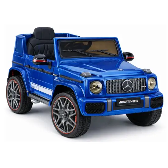 Zils akumulatora auto Mercedes AMG G 63 Elektriskās mašīnas bērniem