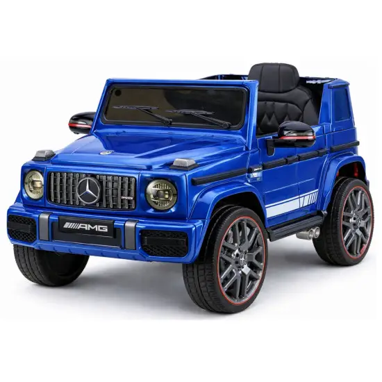 Zils akumulatora auto Mercedes AMG G 63 Elektriskās mašīnas bērniem