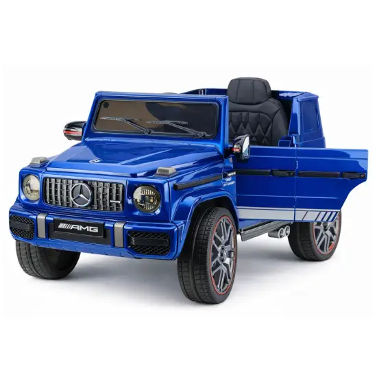 Zils akumulatora auto Mercedes AMG G 63 Elektriskās mašīnas bērniem