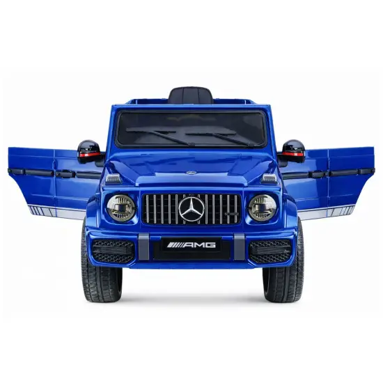 Zils akumulatora auto Mercedes AMG G 63 Elektriskās mašīnas bērniem
