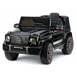 Melns Mercedes AMG G 63 elektromobilis
