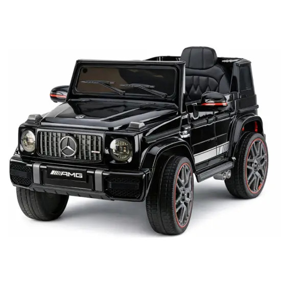 Melns Mercedes AMG G 63 elektromobilis Elektriskās mašīnas bērniem