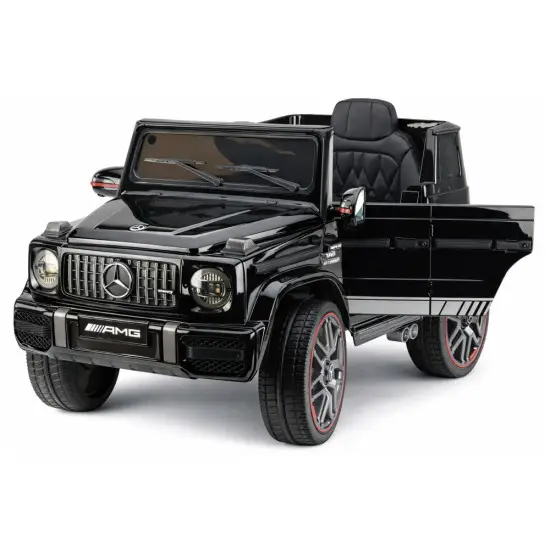 Melns Mercedes AMG G 63 elektromobilis Elektriskās mašīnas bērniem