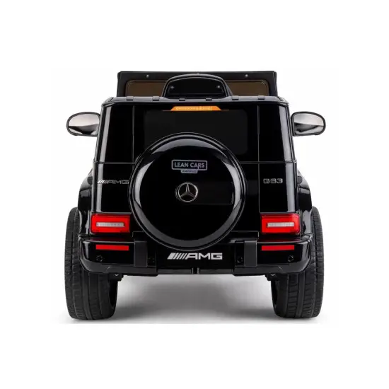 Melns Mercedes AMG G 63 elektromobilis Elektriskās mašīnas bērniem