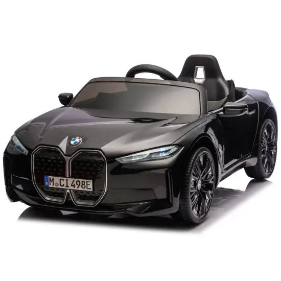 Melna akumulatora automašīna BMW i4 4x4 JE1009 Elektriskās mašīnas bērniem