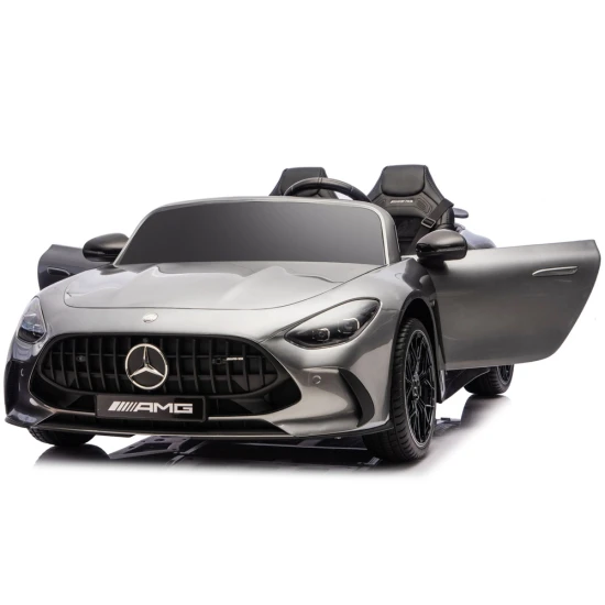 Pelēks Mercedes GT63 AMG DK-GT63 24 V elektriskais bērnu auto Elektriskās mašīnas bērniem