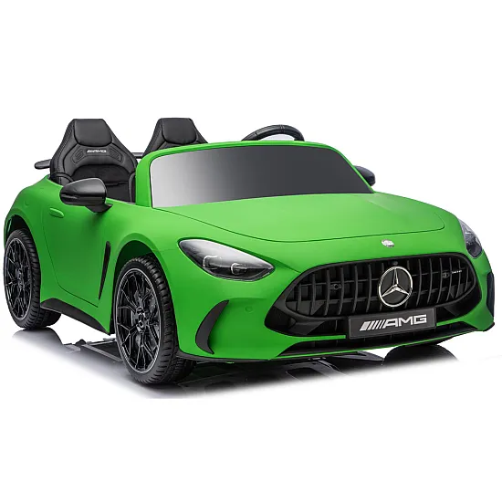 Zaļā Mercedes GT63 AMG DK-GT63 24 V akumulatora automašīna Elektriskās mašīnas bērniem