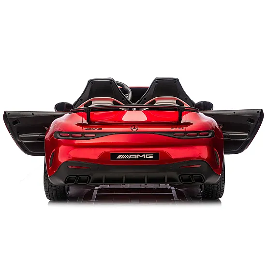 Sarkans Mercedes GT63 AMG DK-GT63 24 V akumulatora automobilis Elektriskās mašīnas bērniem
