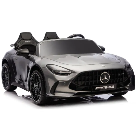 Pelēks Mercedes GT63 AMG DK-GT63 24 V elektriskais bērnu auto Elektriskās mašīnas bērniem