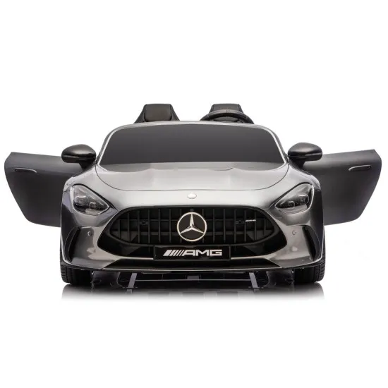 Pelēks Mercedes GT63 AMG DK-GT63 24 V elektriskais bērnu auto Elektriskās mašīnas bērniem