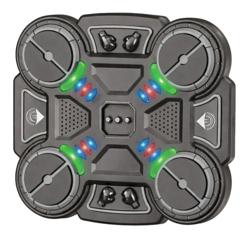 Interactive Musical Boxing Shield with LED Lights 3 Levels Black Galda un sporta spēles